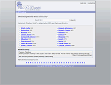 Tablet Screenshot of directoryworld.net